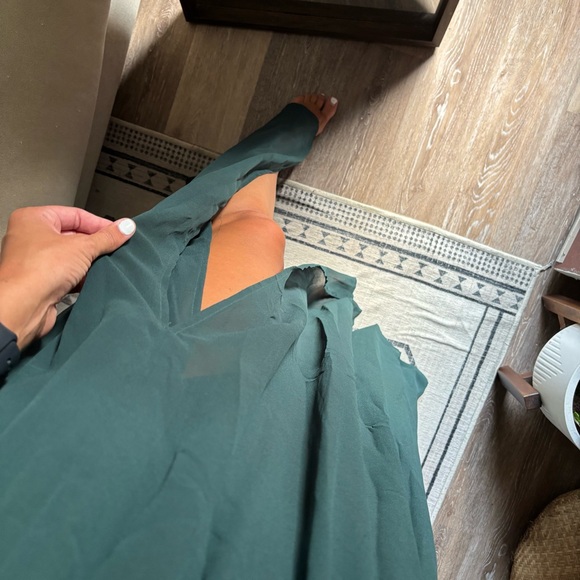 Lulu’s | Size S | Hunter Green Evening Gown Wedding Dress - Picture 4 of 7